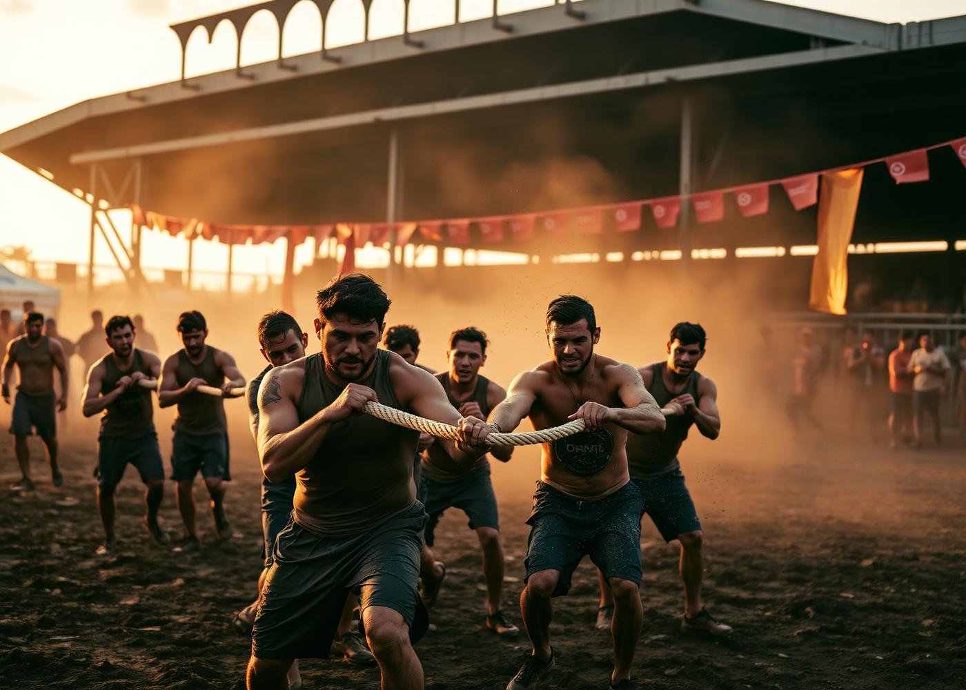 Mud-course obstacle chase